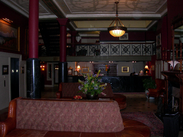 Inside the Oxford hotel