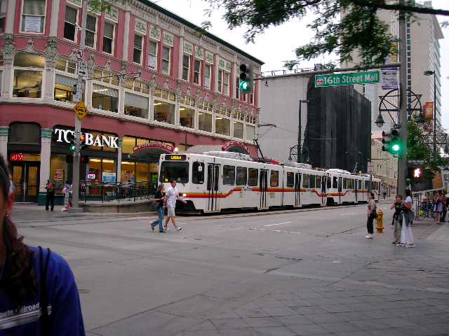 Denver Light Rail at 16th Street
