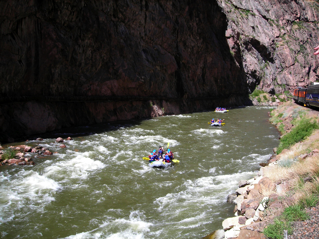 Rafters in the Royal Gorge