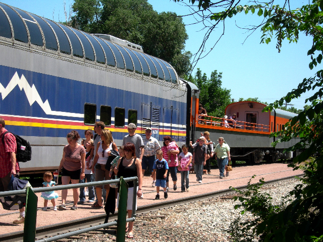 At the end of the line