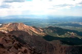 View from the summit of Pike's Peak
